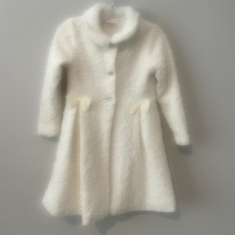 Christmas Holiday Sparkle Tulle Dress with Matching Coat Sz 4T - Picture 8 of 13